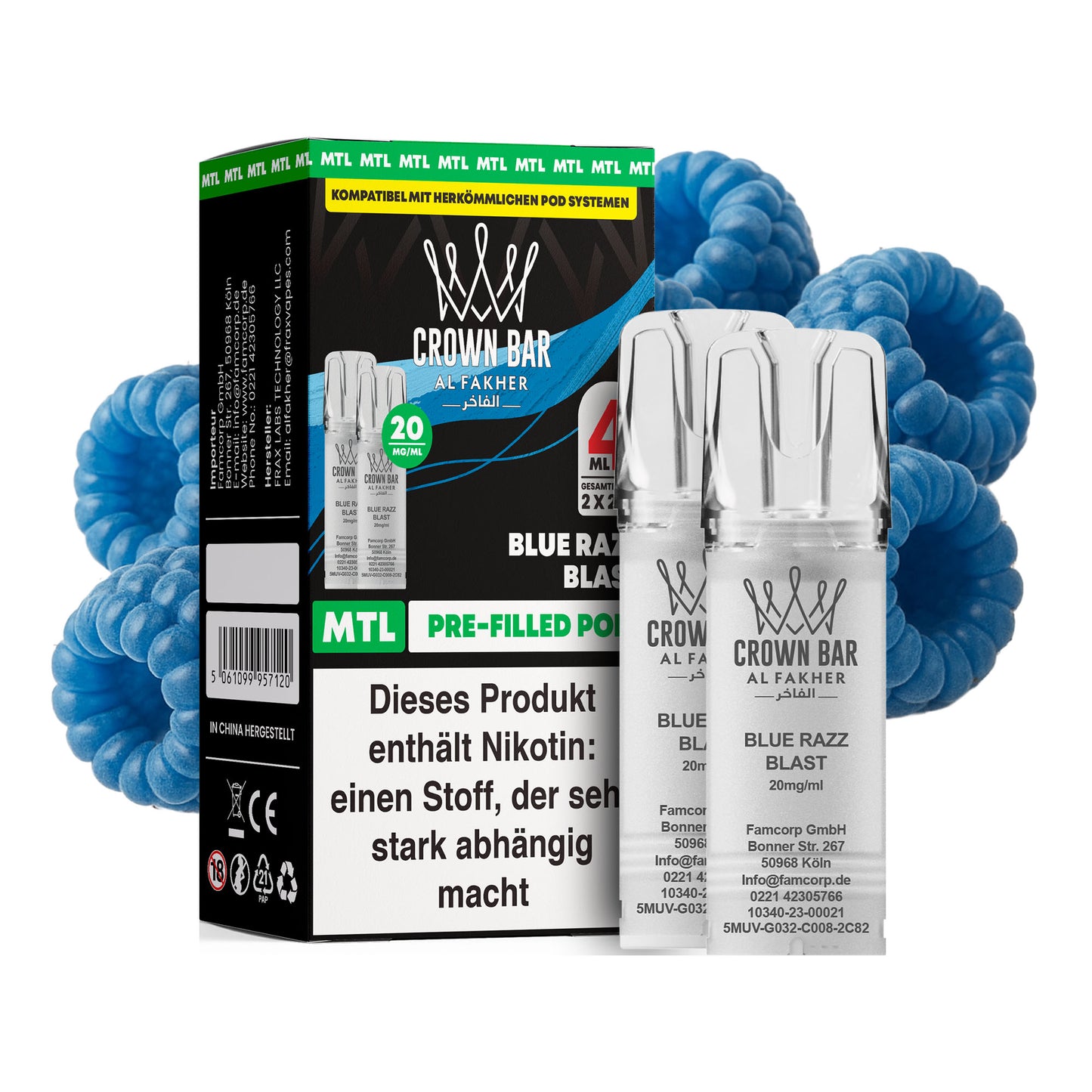 Al Fakher - Prefilled Pod - Blue Razz Blast