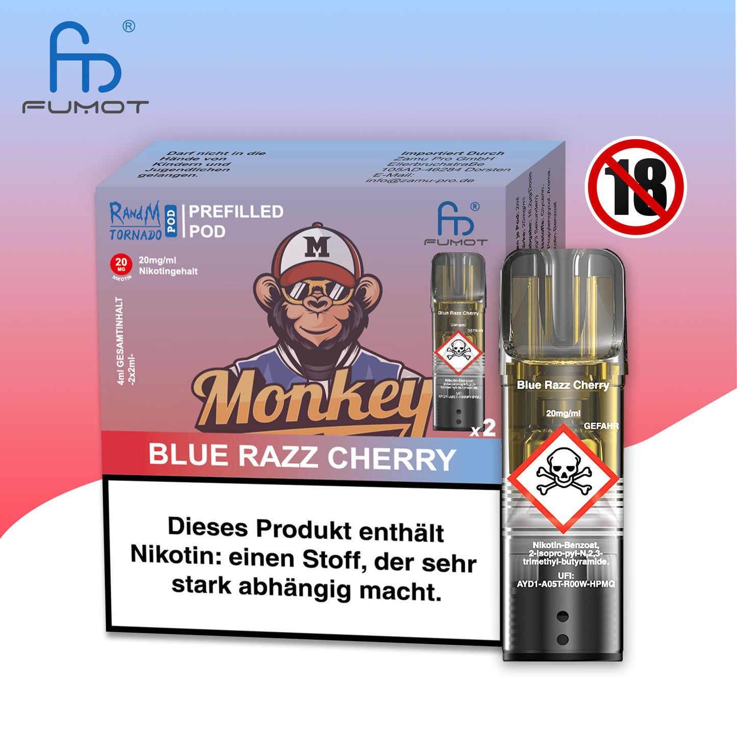 RandM - Prefilled Pod - Blue Razz Cherry