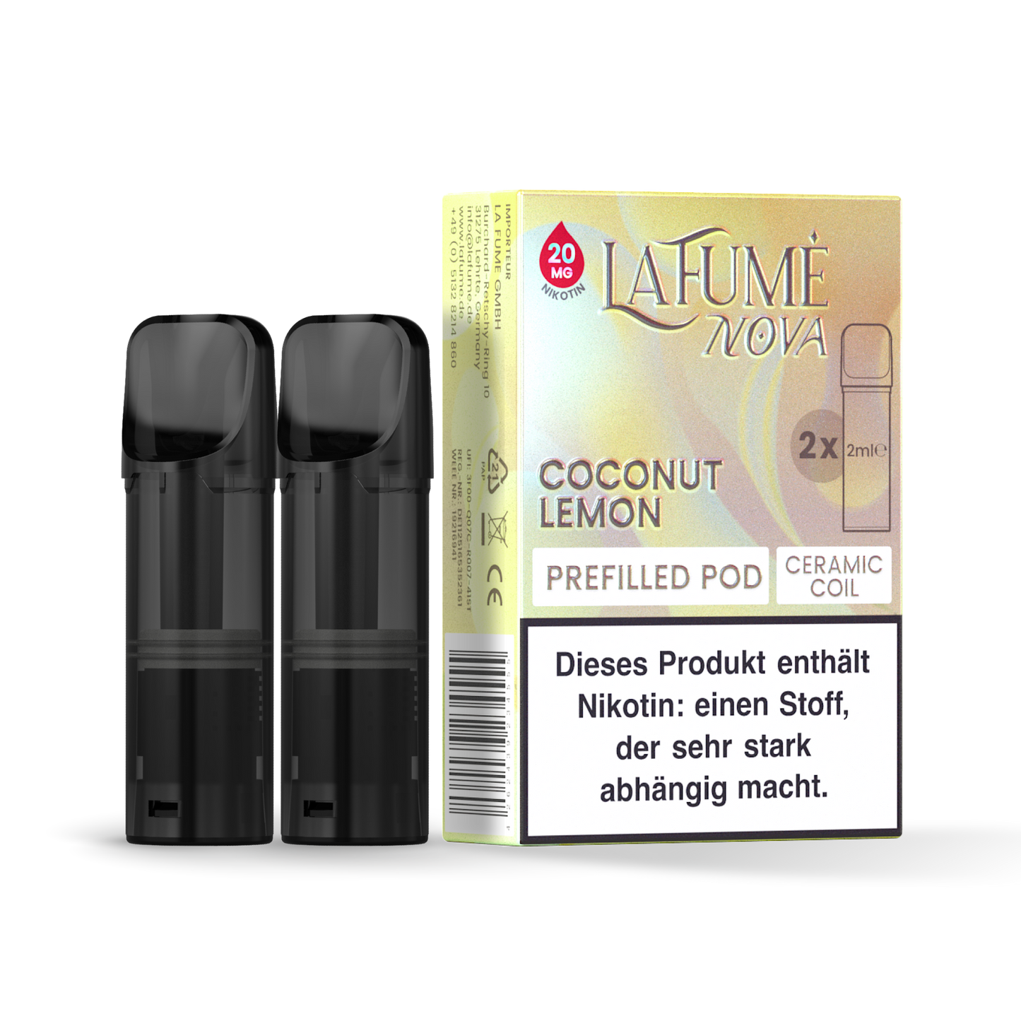 LaFume Nova - Prefilled Pod - Coconut Lemon