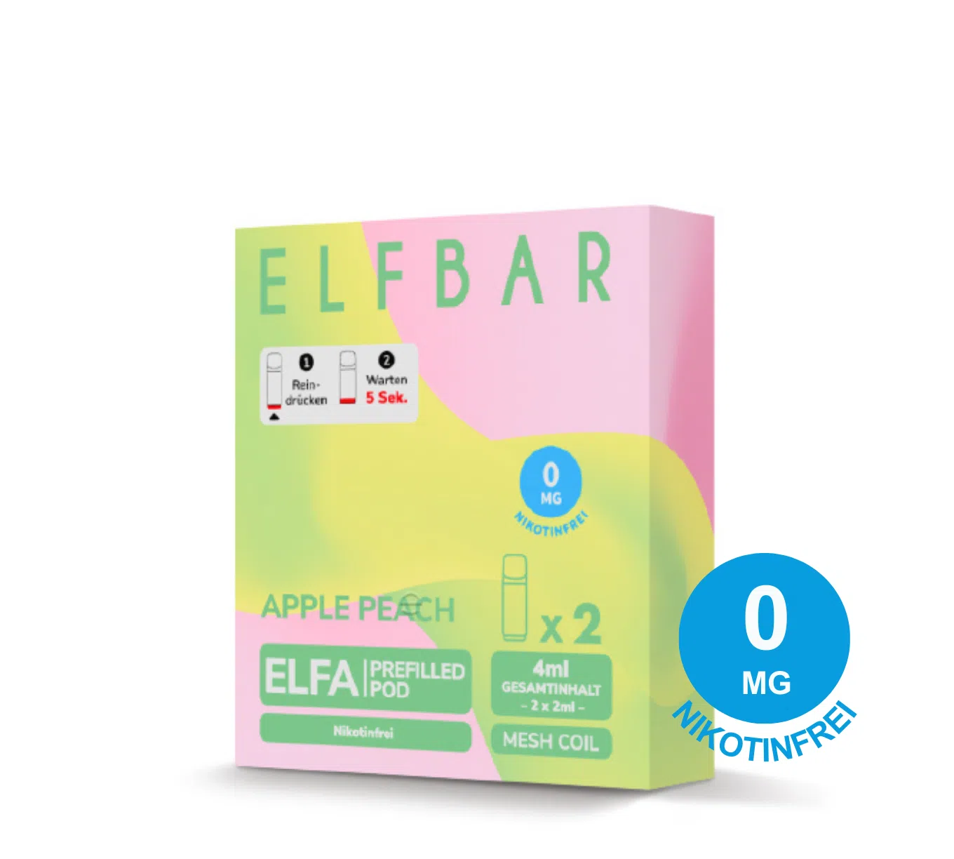 ELFA - Prefilled Pod - Apple Peach (Nikotinfrei)