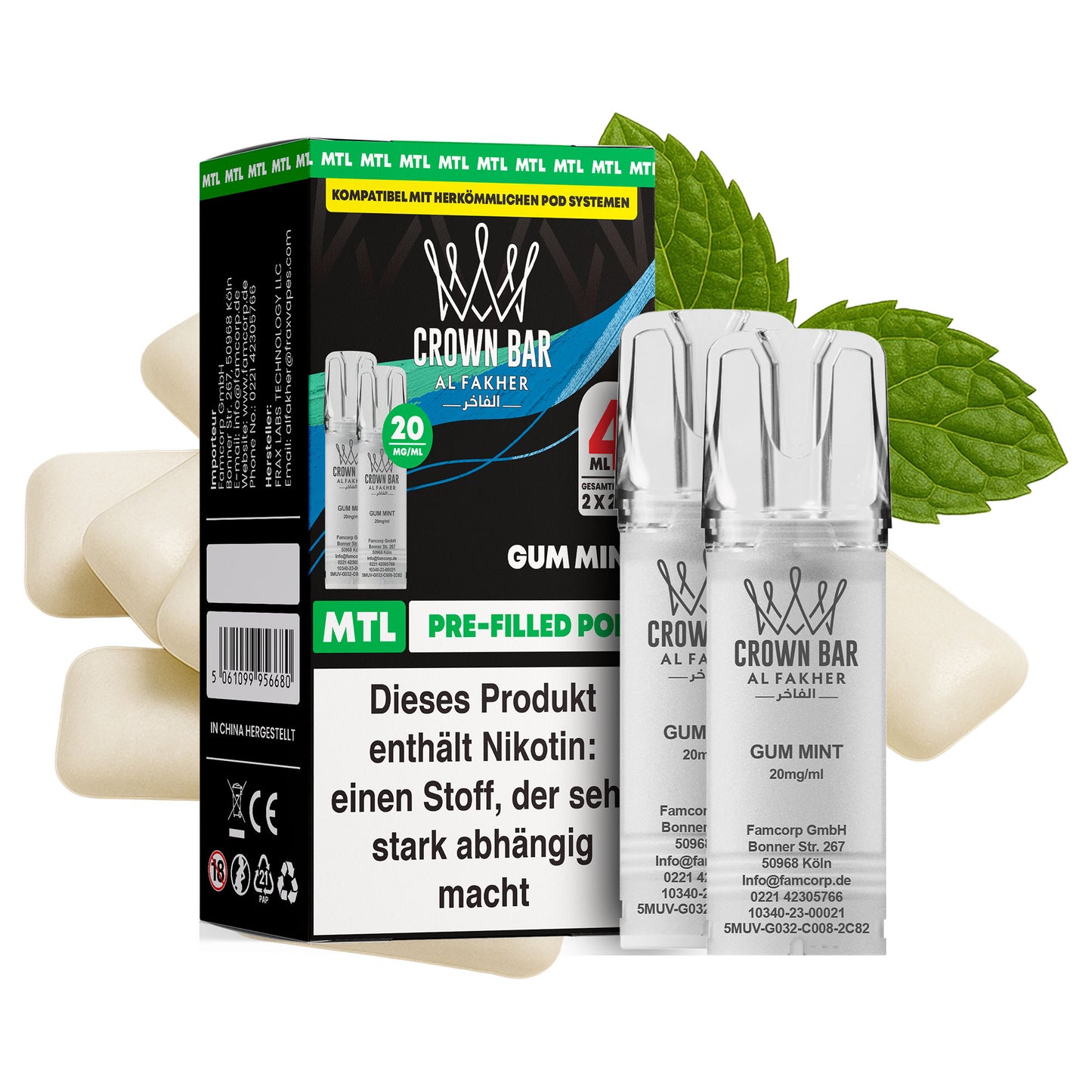 Al Fakher - Prefilled Pod - Gum Mint