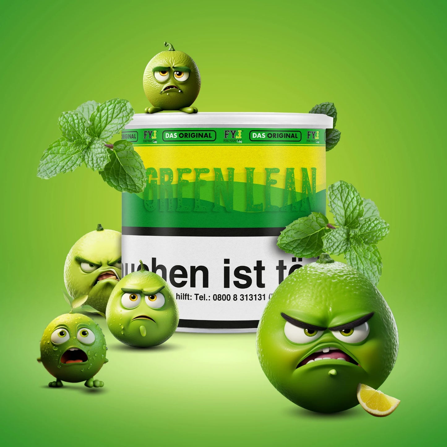 FYL Dry Base - Green Lean - Pfeifentabak 70g - ShishaBaba