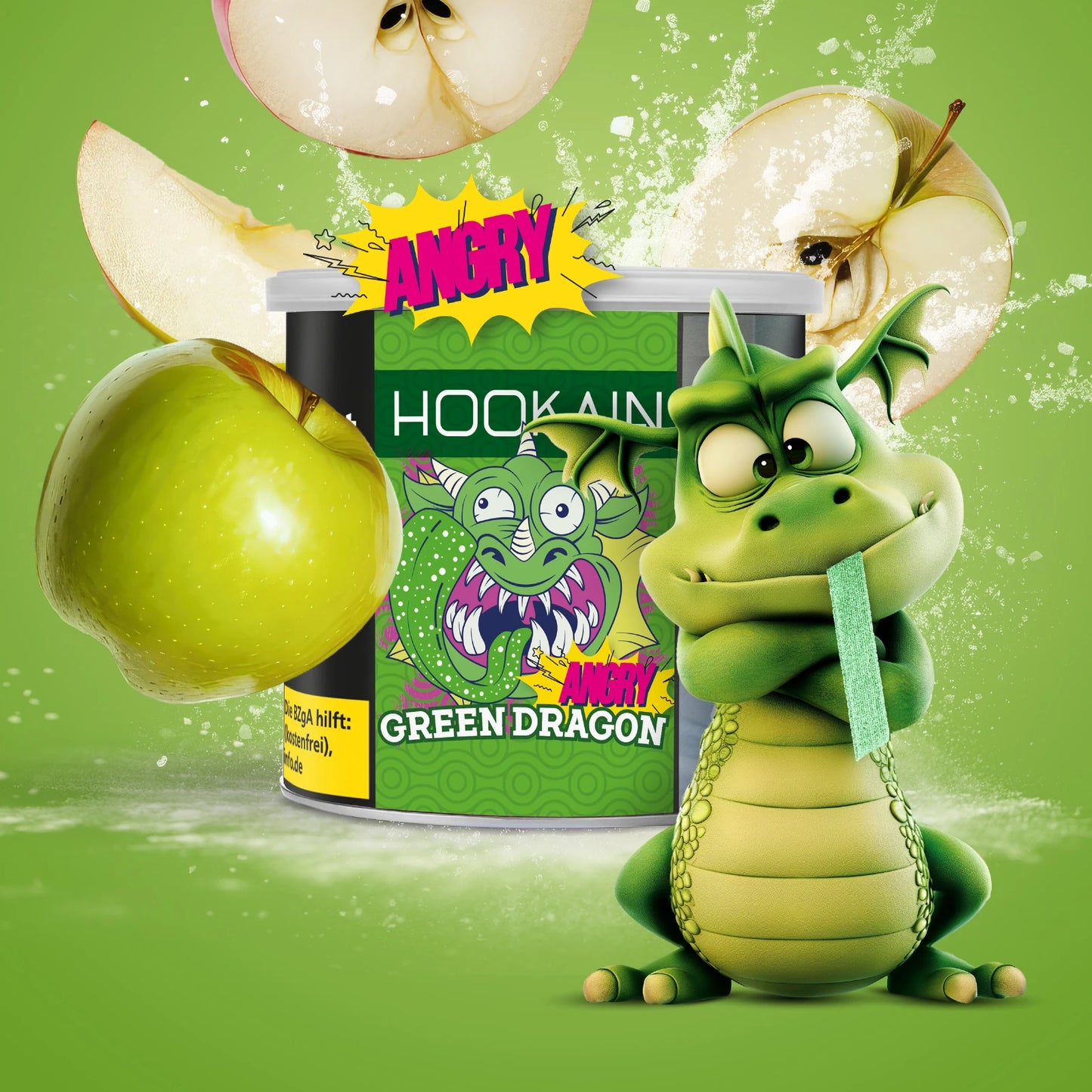HOOKAIN - ANGRY GREEN DRAGON - 200g - ShishaBaba