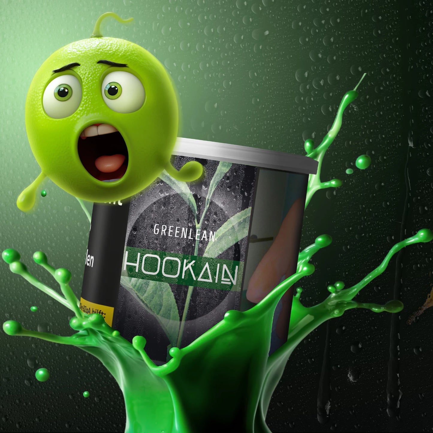 HOOKAIN - GREEN LEAN - 200g - ShishaBaba