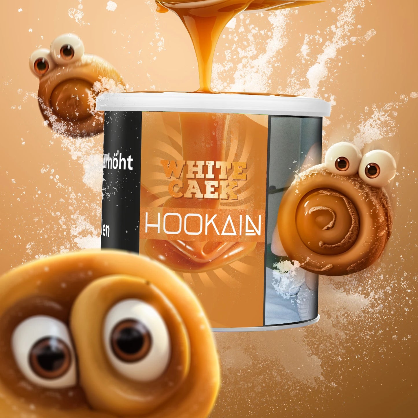 HOOKAIN - WHITE CAEK - 200g - ShishaBaba