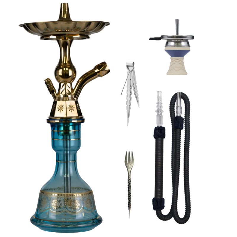 Luna Hookah - Small Tradi - Ocean Blue - ShishaBaba