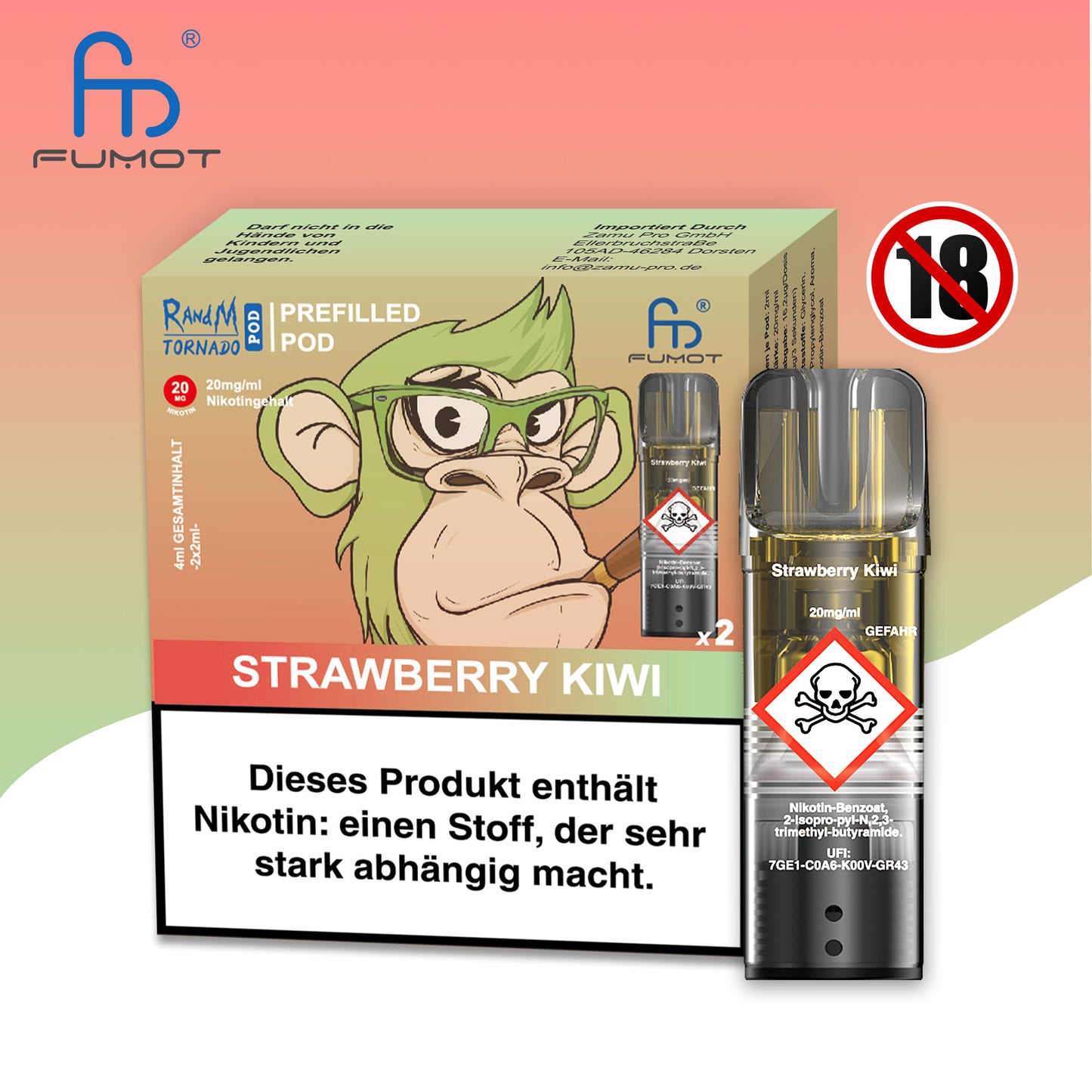RandM - Prefilled Pod - Strawberry Kiwi