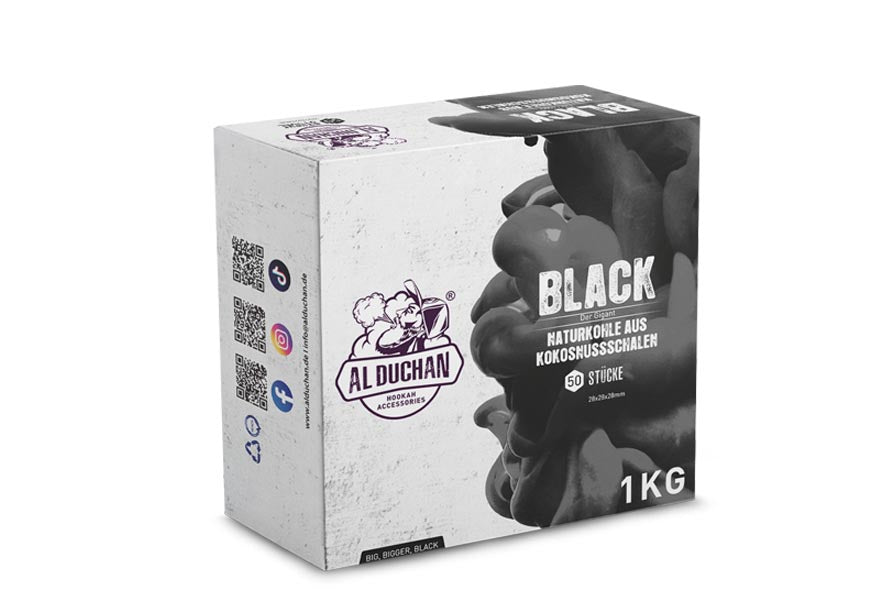 Al Duchan Black - Shisha Cubes - #28er 1KG