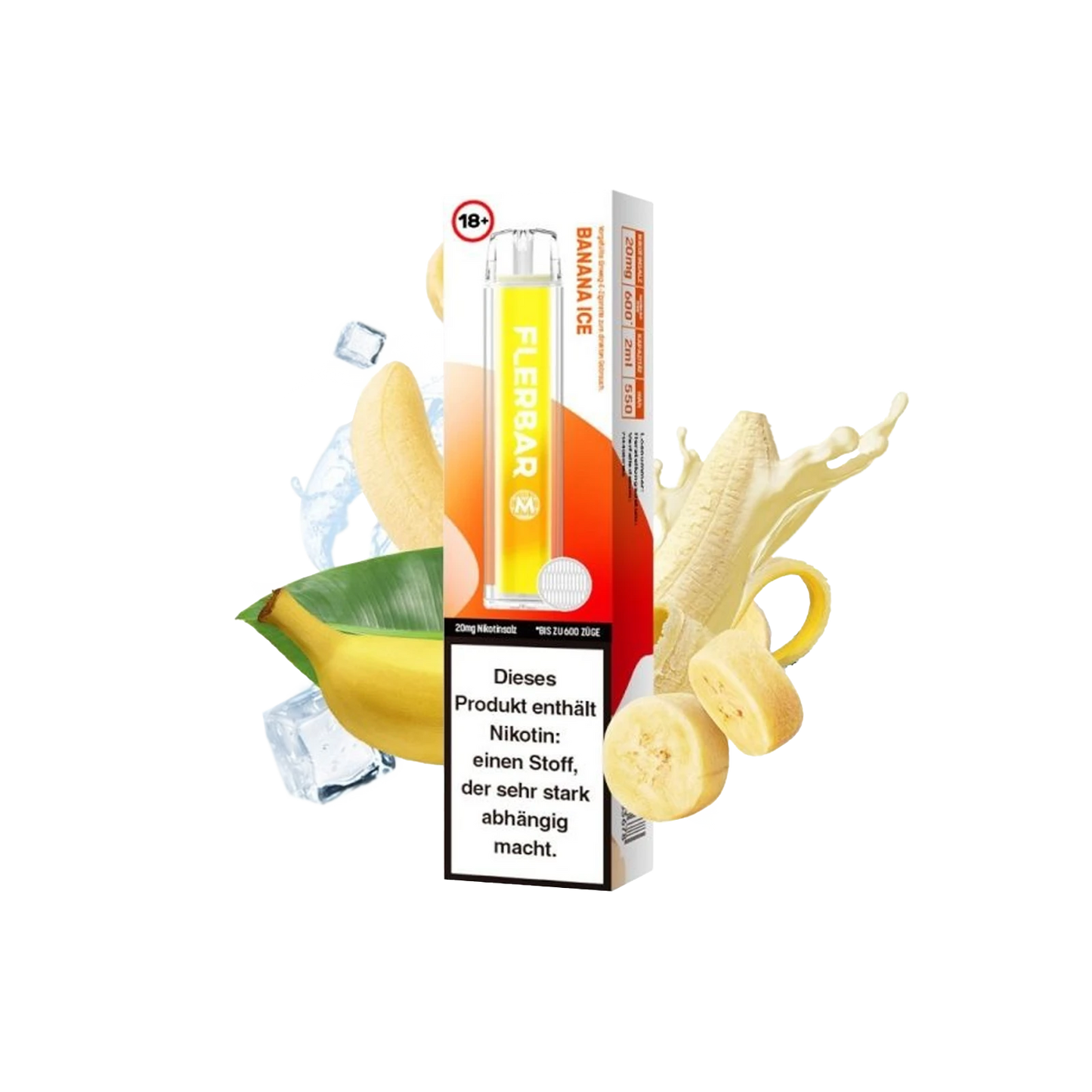 Flerbar Vape - Banana Ice - 20mg - ShishaBaba