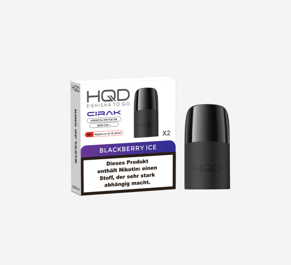 HQD Cirak - Prefilled Pod - Blackberry Ice - ShishaBaba