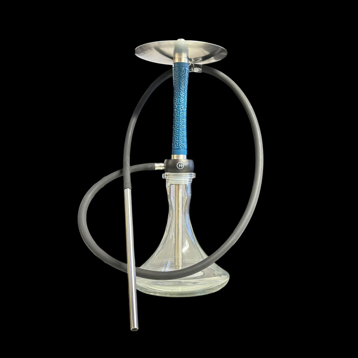 Geometry Hookah - Little Bro - Abstract Blue