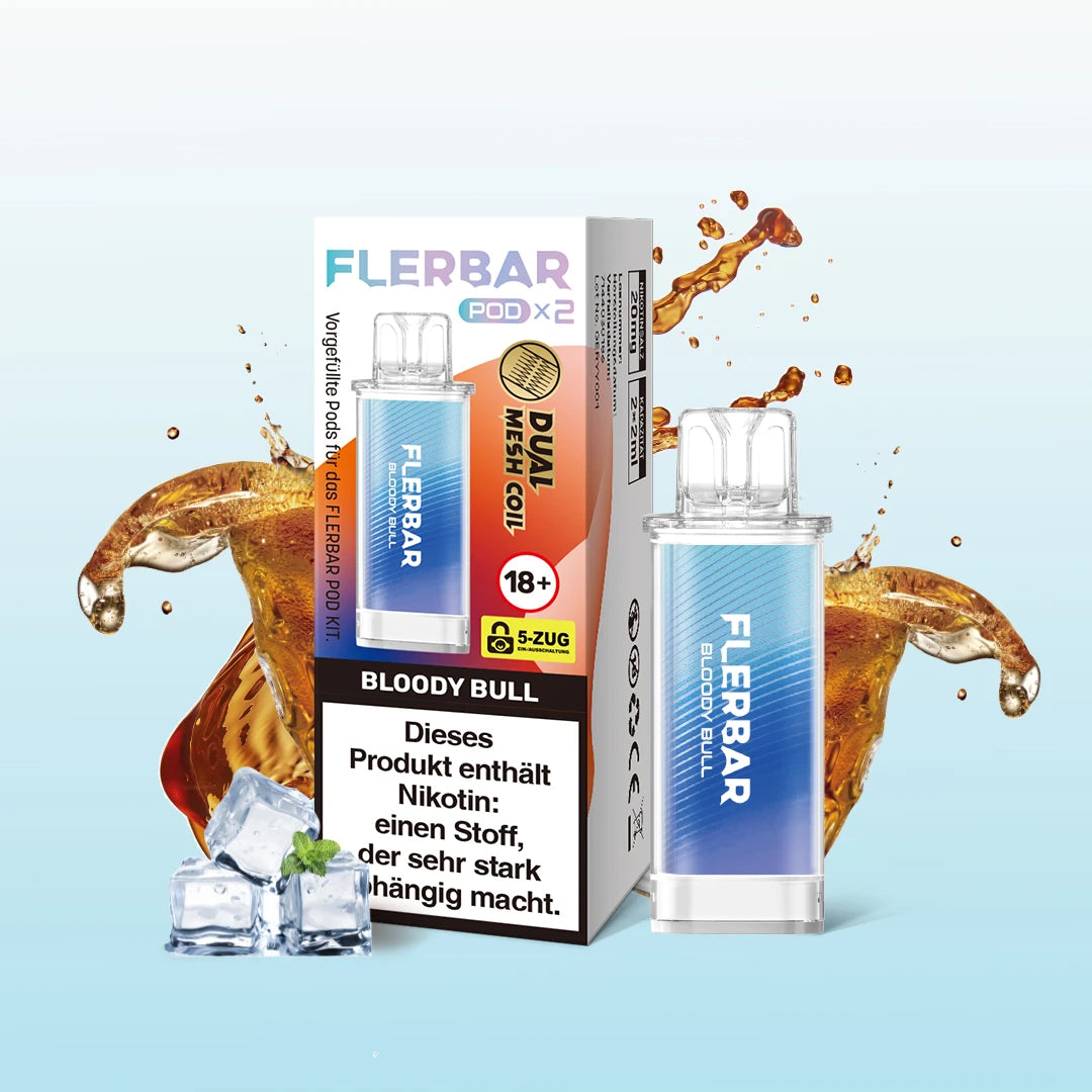 Flerbar - Prefilled Pod - Bloody Bull - ShishaBaba