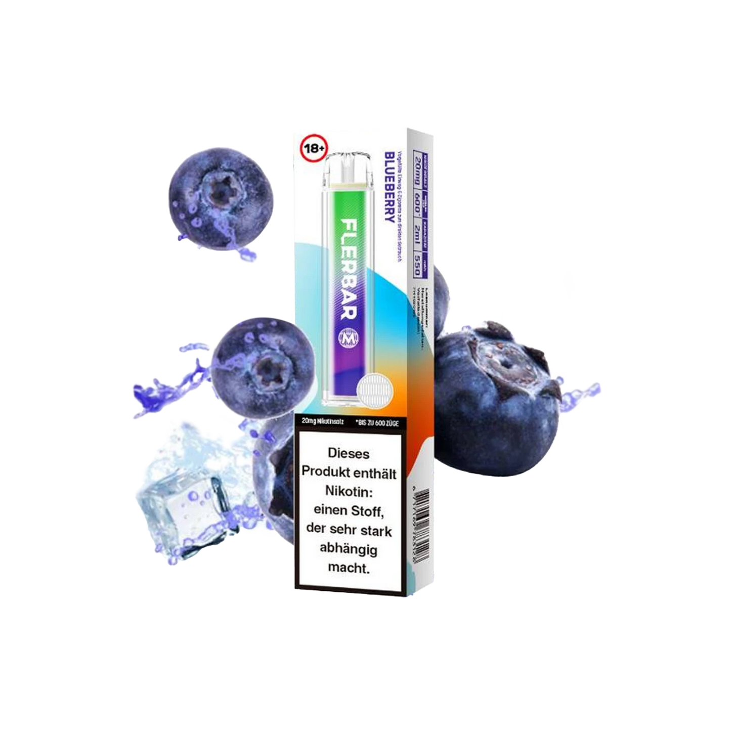 Flerbar Vape - Blueberry - 20mg - ShishaBaba