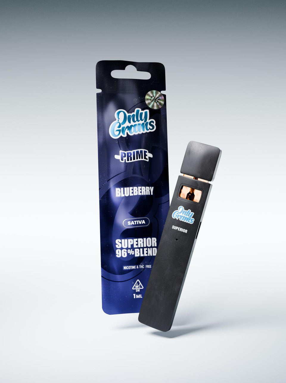 Only Grams - Blueberry - (H2 Superior Blend 96%) 1ml