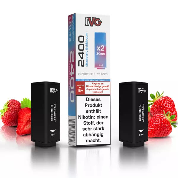 IVG - Prefilled Pod - Strawberry Bubblegum - ShishaBaba