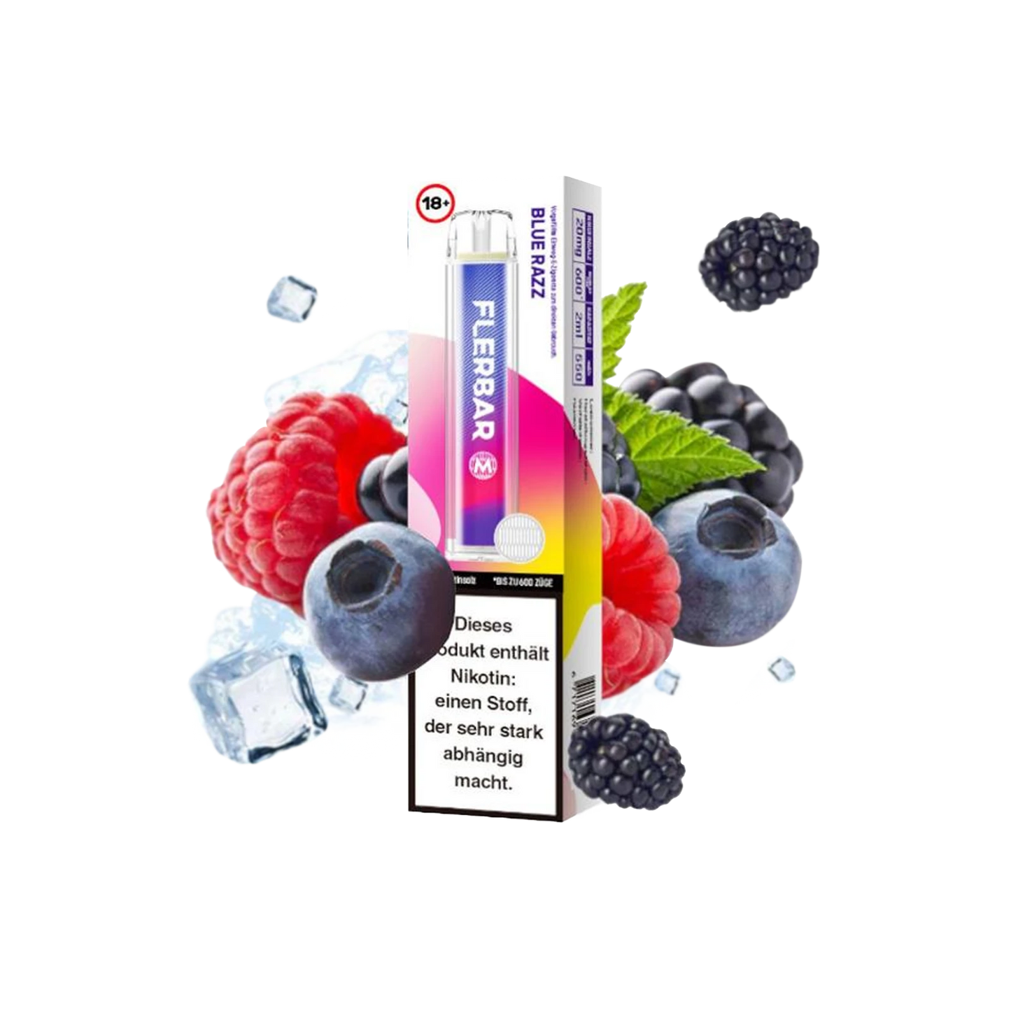 Flerbar Vape - Blue Razz - 20mg - ShishaBaba