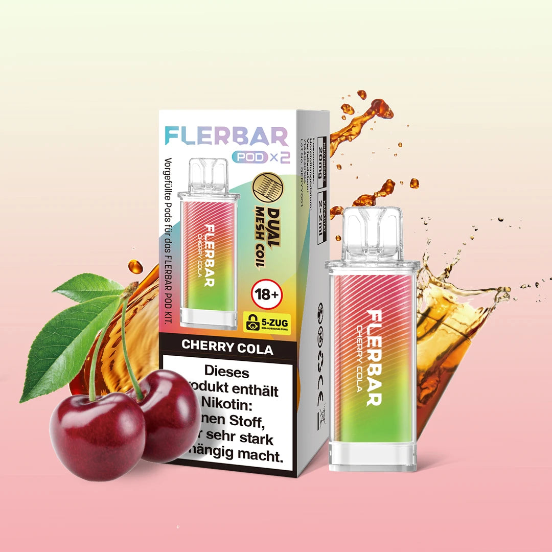 Flerbar - Prefilled Pod - Cherry Cola - ShishaBaba
