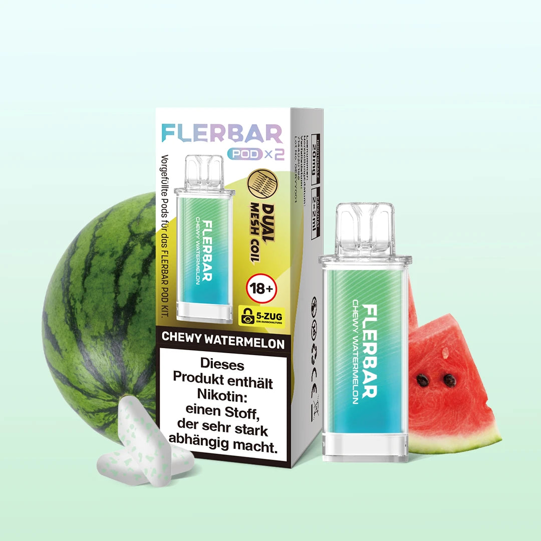 Flerbar - Prefilled Pod - Chewy Watermelon - ShishaBaba