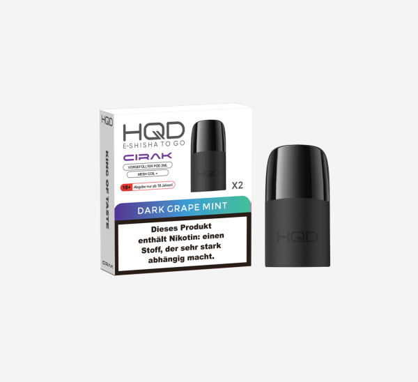 HQD Cirak - Prefilled Pod - Dark Grape Mint - ShishaBaba