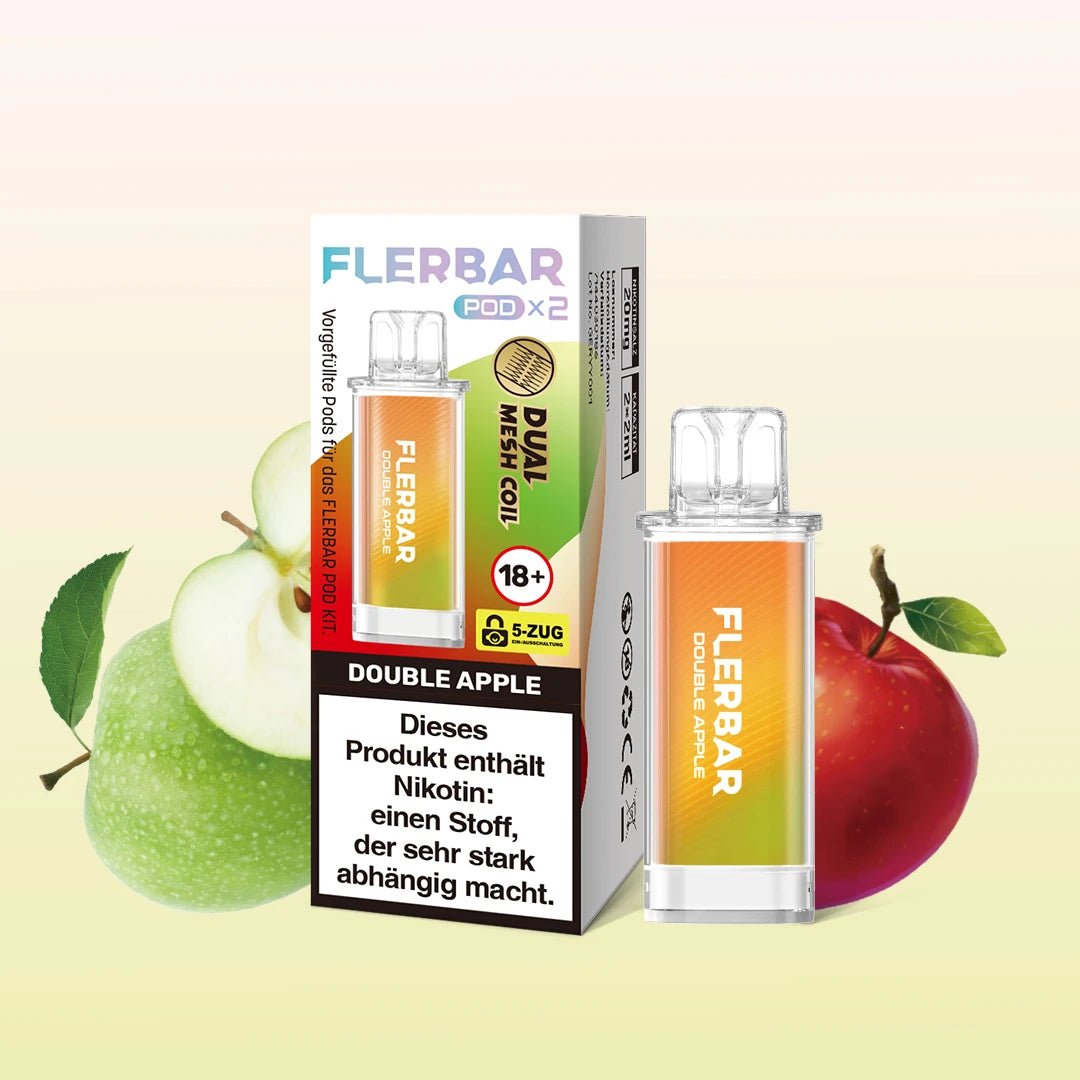 Flerbar - Prefilled Pod - Double Apple - ShishaBaba