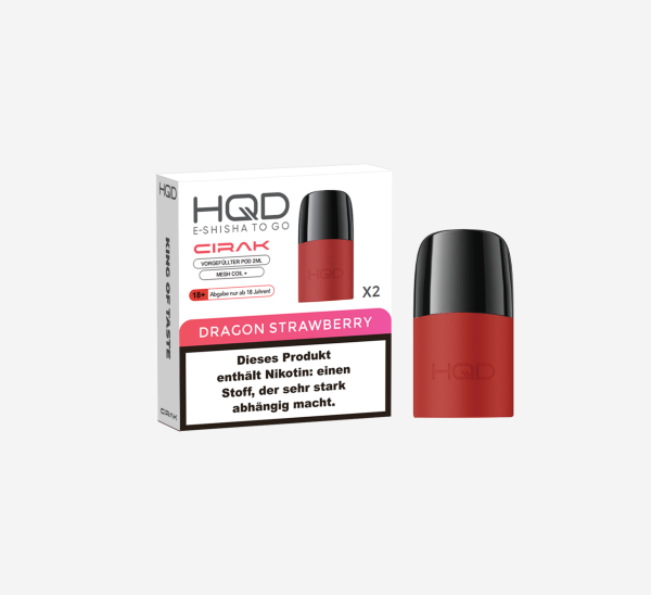 HQD Cirak - Prefilled Pod - Dragon Strawberry - ShishaBaba