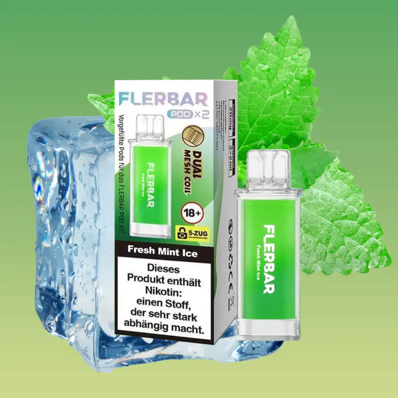 Flerbar - Prefilled Pod - Fresh Mint Ice - ShishaBaba