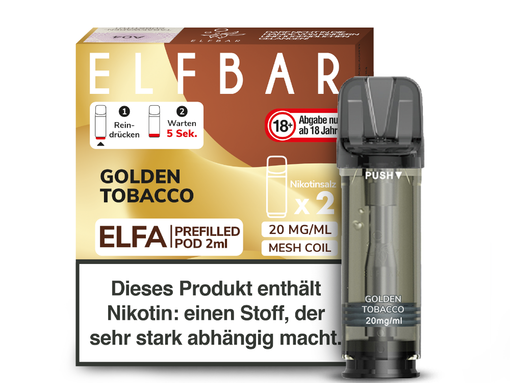ELFA - Prefilled Pod - Golden Tobacco