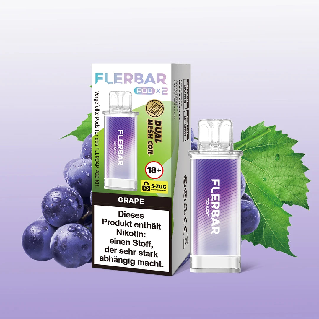 Flerbar - Prefilled Pod - Grape - ShishaBaba