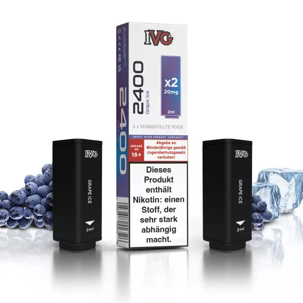 IVG - Prefilled Pod - Grape Ice - ShishaBaba
