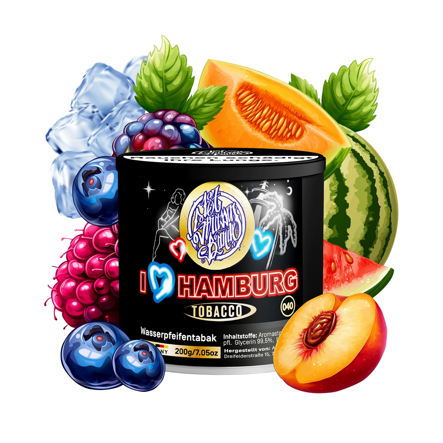 187 Tobacco - I Love Hamburg - 200g - ShishaBaba
