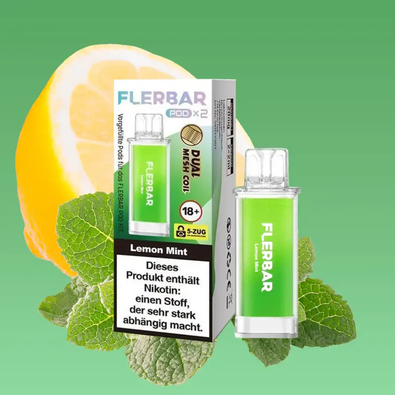 Flerbar - Prefilled Pod - Lemon Mint - ShishaBaba