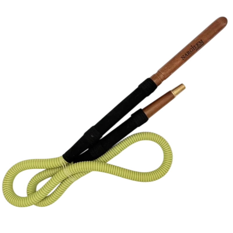 Nargilem - Tradischlauch Schwarz mit Schliff - 165cm