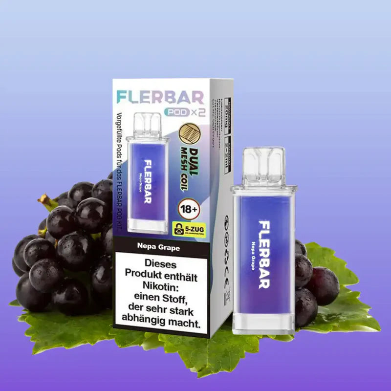 Flerbar - Prefilled Pod - Nepa Grape - ShishaBaba