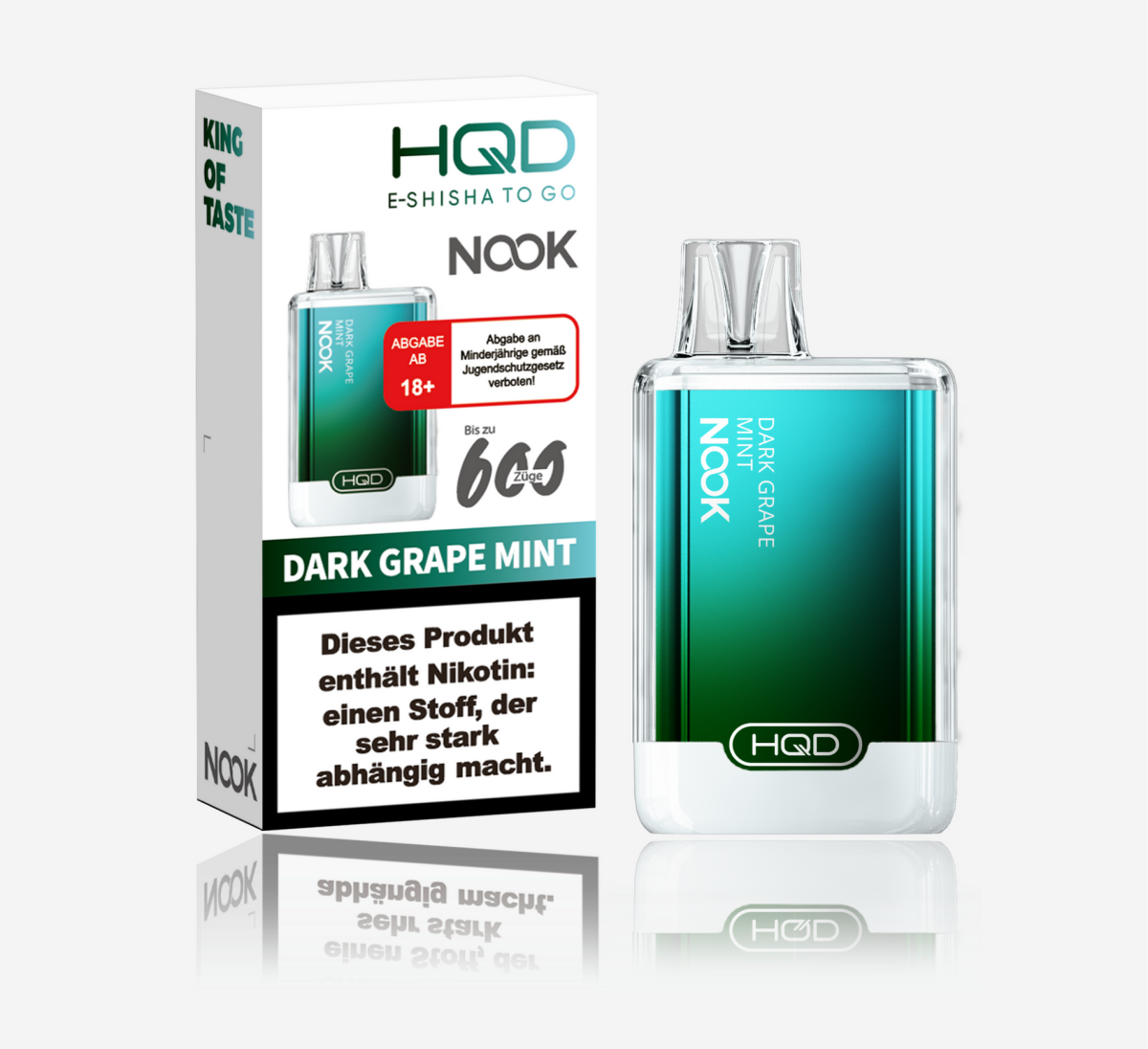 HQD Nook - Dark Grape Mint - 18mg - ShishaBaba