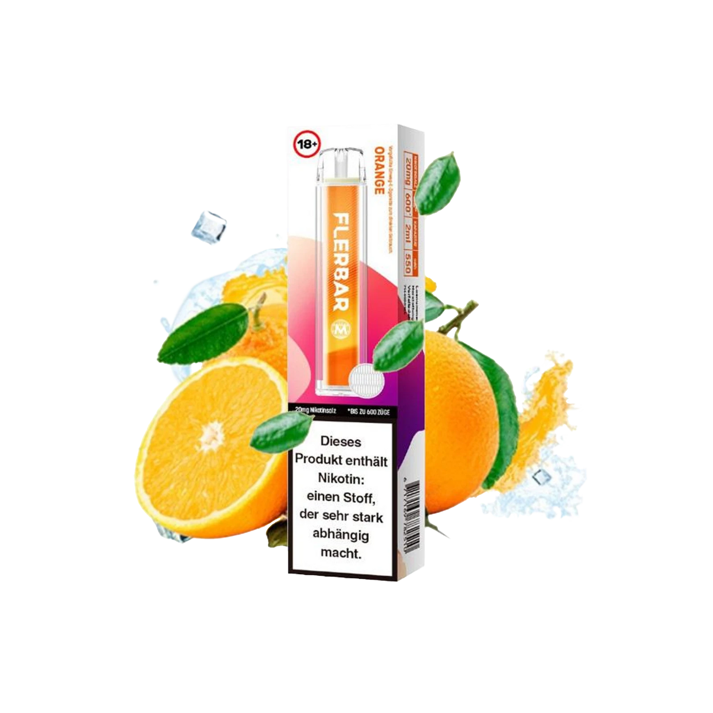 Flerbar Vape - Orange - 20mg - ShishaBaba