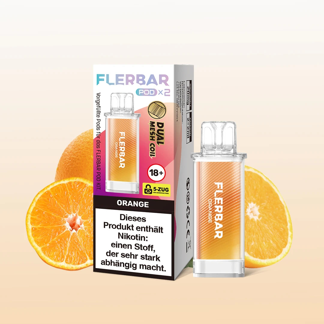 Flerbar - Prefilled Pod - Orange - ShishaBaba
