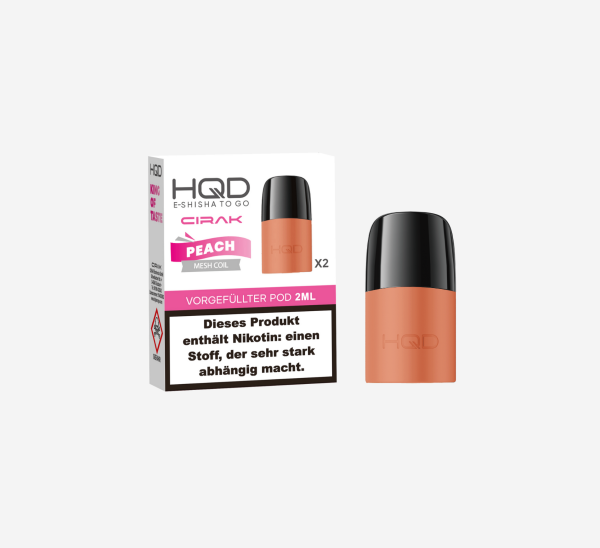 HQD Cirak - Prefilled Pod - Peach - ShishaBaba