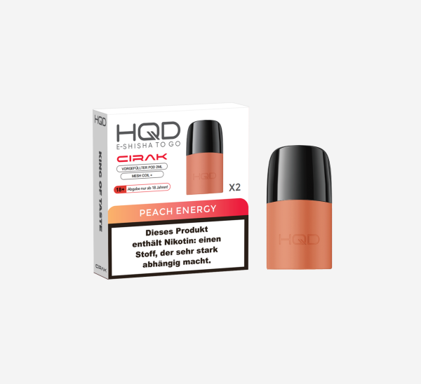 HQD Cirak - Prefilled Pod - Peach Energy - ShishaBaba
