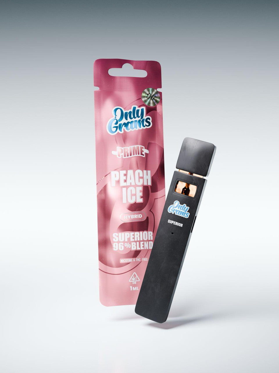 Only Grams - Peach Ice - (H2 Superior Blend 96%) 1ml