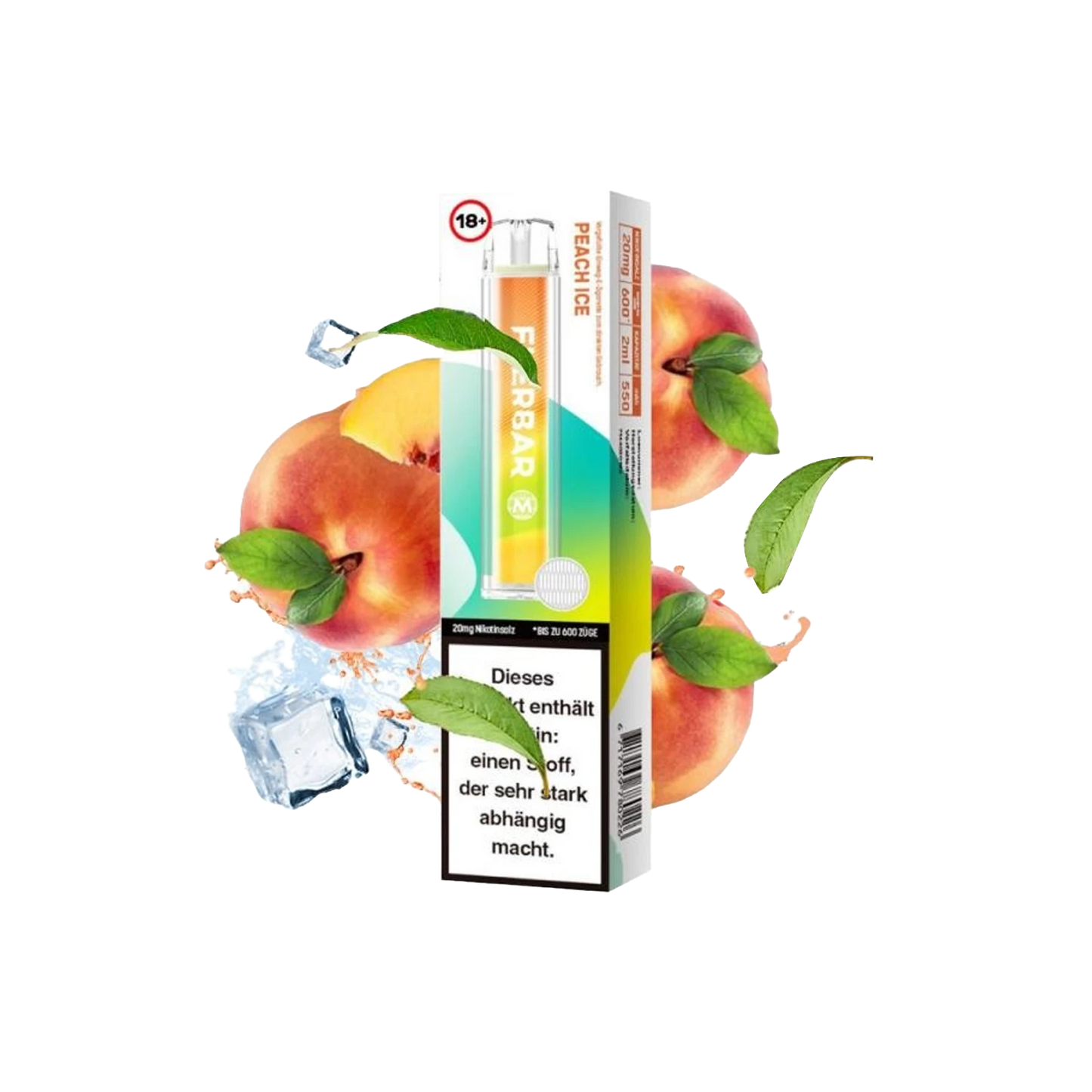 Flerbar Vape - Peach Ice - 20mg - ShishaBaba
