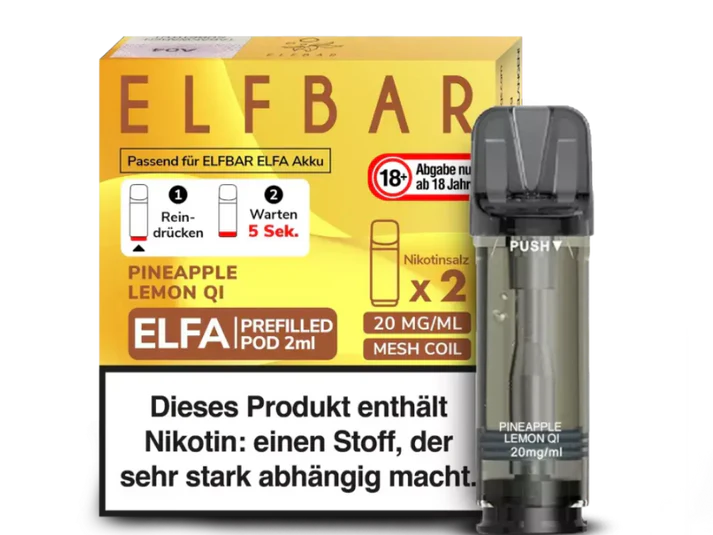 ELFA - Prefilled Pod - Pineapple Lemon Qi