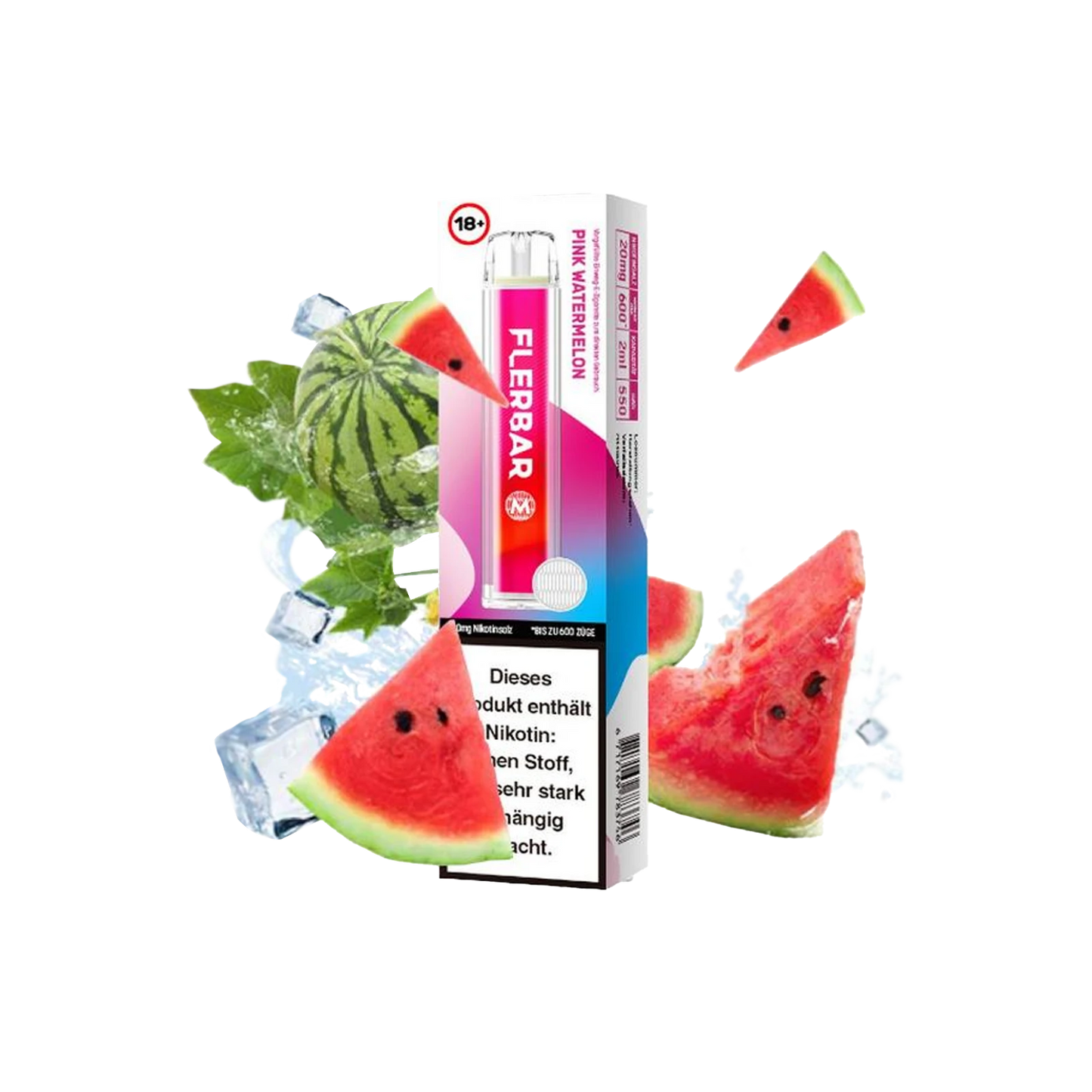 Flerbar Vape - Pink Watermelon - 20mg - ShishaBaba