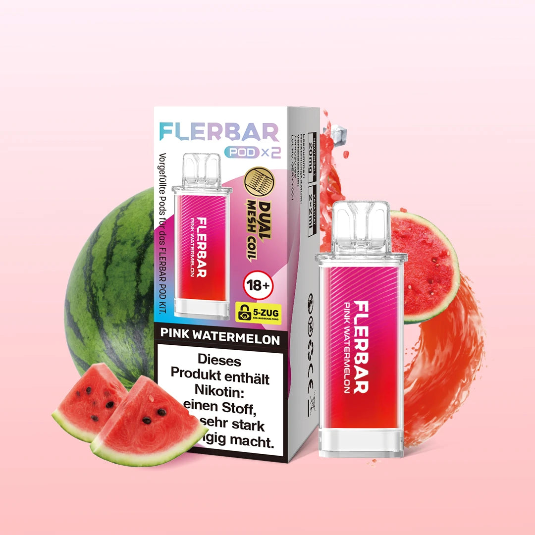 Flerbar - Prefilled Pod - Pink Watermelon - ShishaBaba