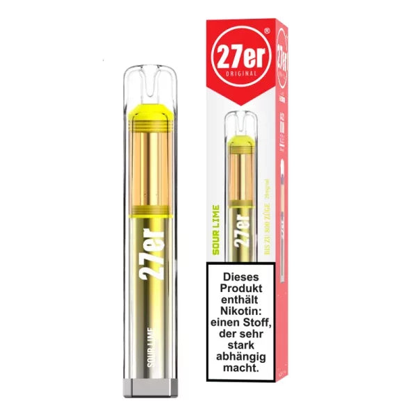 27er Vape - Sour Lime - 20mg - ShishaBaba