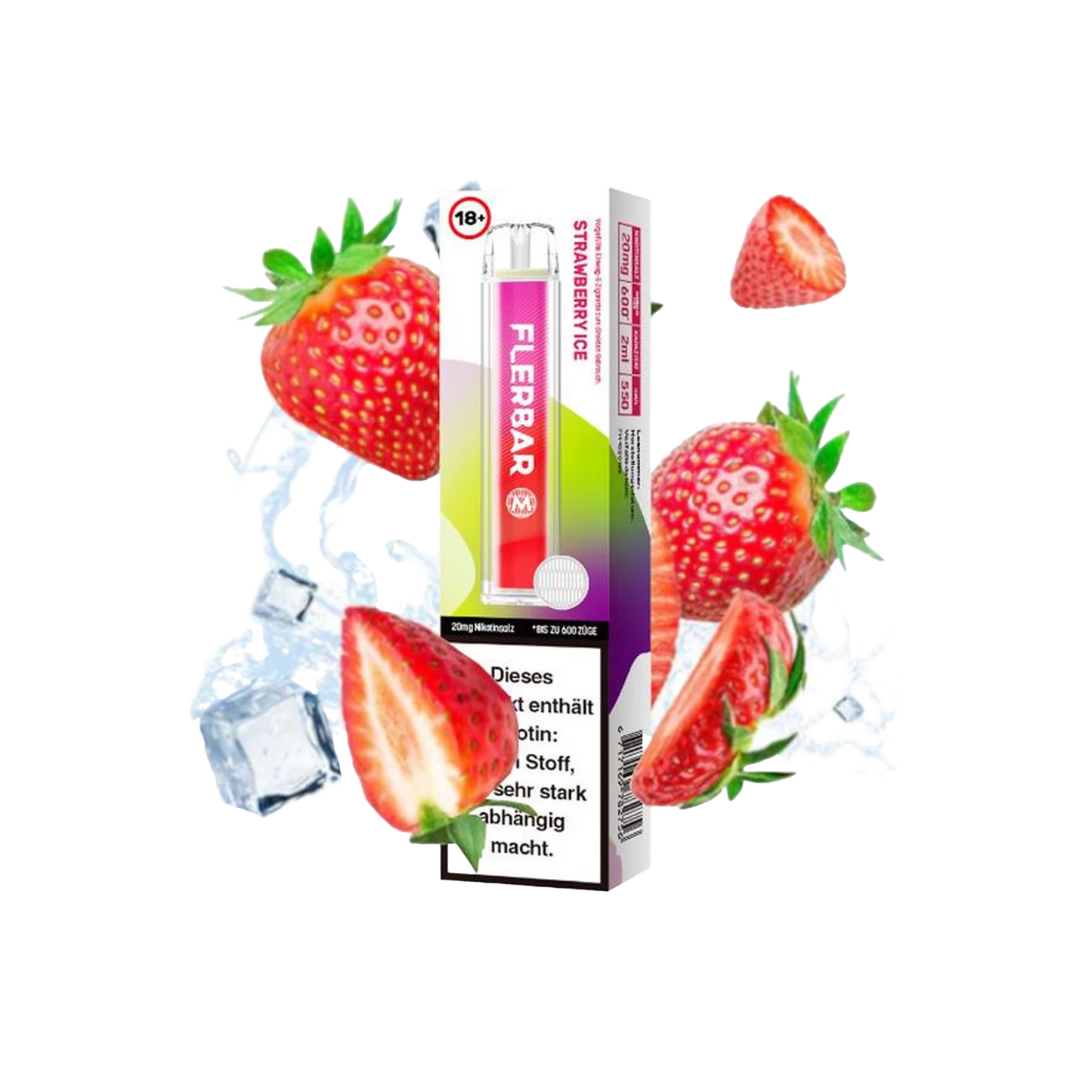 Flerbar Vape - Strawberry Ice - 20mg - ShishaBaba