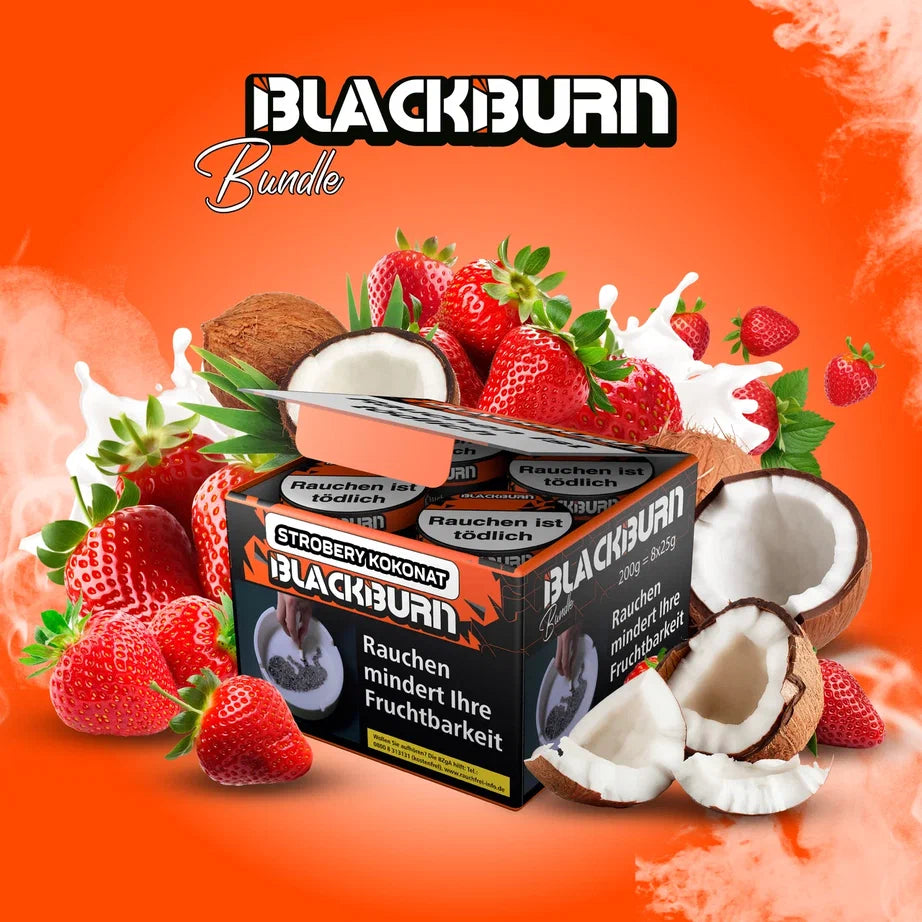 BlackBurn Bundle - Strobery Kokonat - 200g (8x25g)