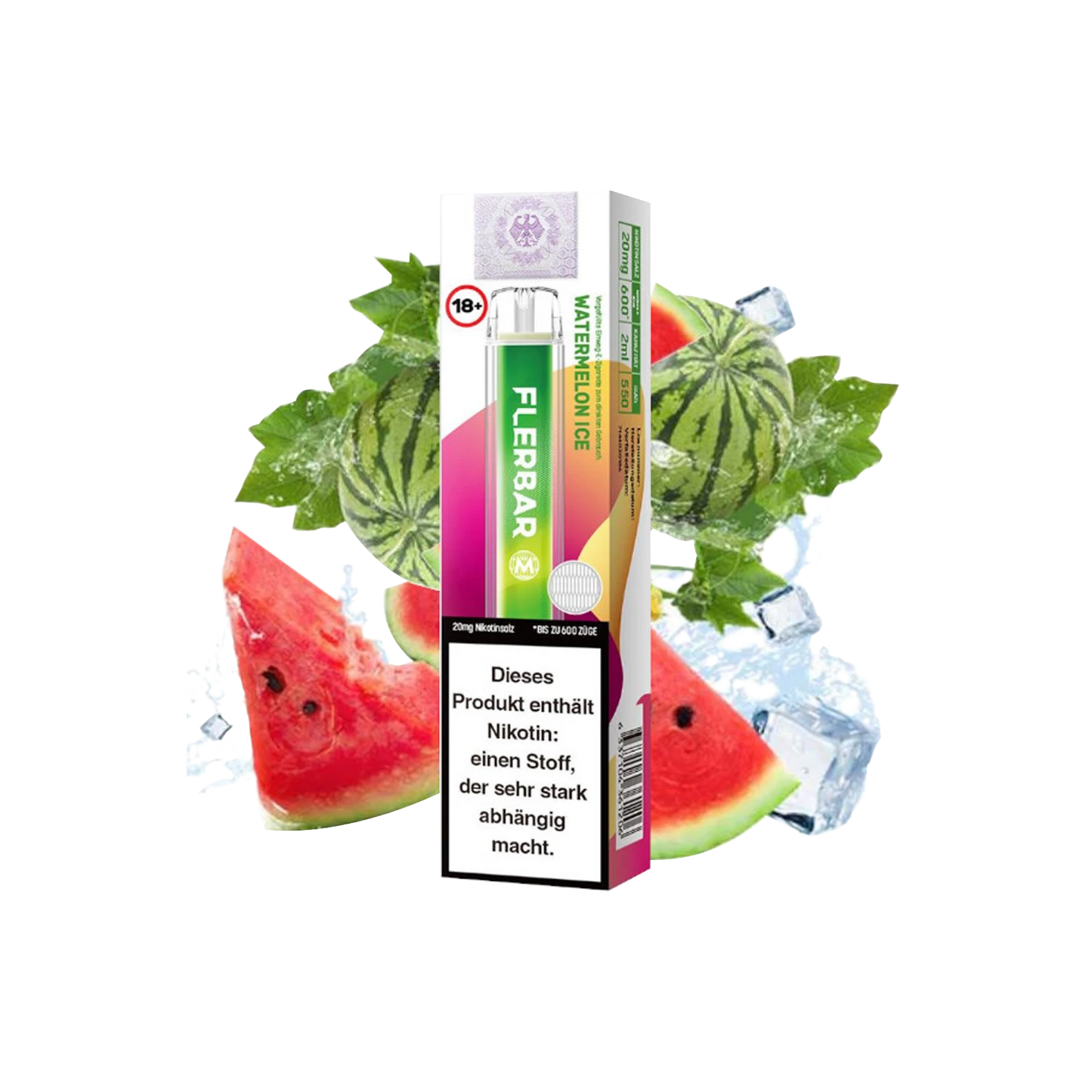 Flerbar Vape - Watermelon Ice - 20mg - ShishaBaba