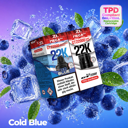 MegaBar x 7Days - Prefilled Pod Liquid - Cold Blue