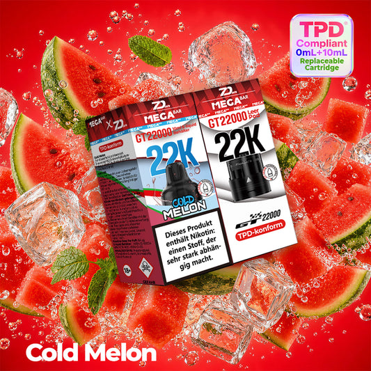 MegaBar x 7Days - Prefilled Pod Liquid - Cold Melon
