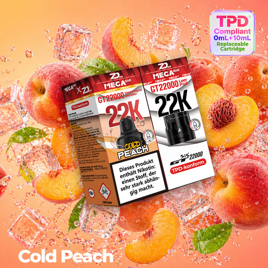 MegaBar x 7Days - Prefilled Pod Liquid - Cold Peach